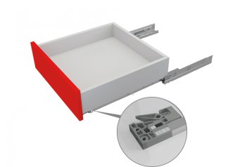 Направляющие Push-to-Open шариковые скрытого монтажа В-Slide 300мм Boyard